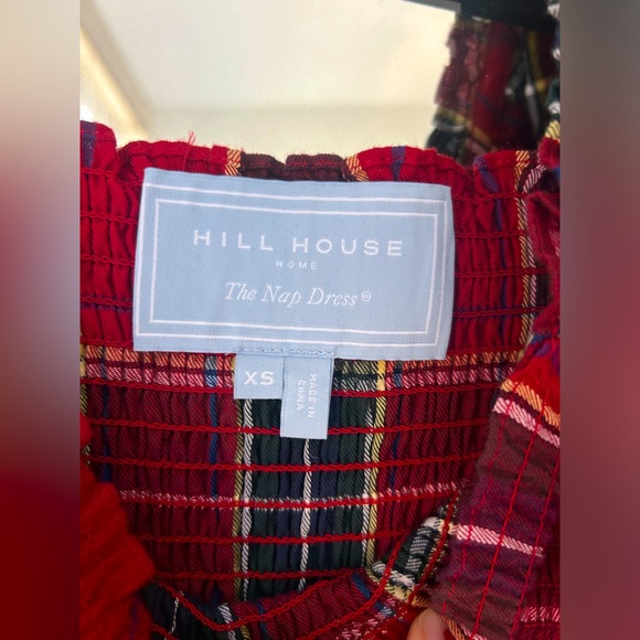Hill House Athena Nap Dress Red Tartan Size XS - Picture 6 of 8